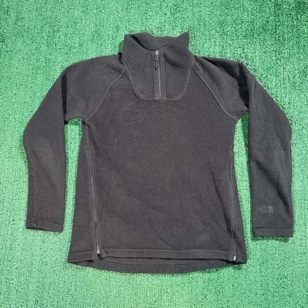 The North Face Women's Black 1/4 Zip Fleece Pullover Jacket Small Gotpcore